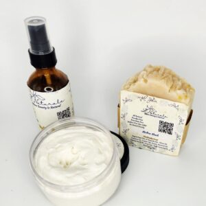 Natural Soap, Body Butter & Spray Gift Set – Self Care Bundle